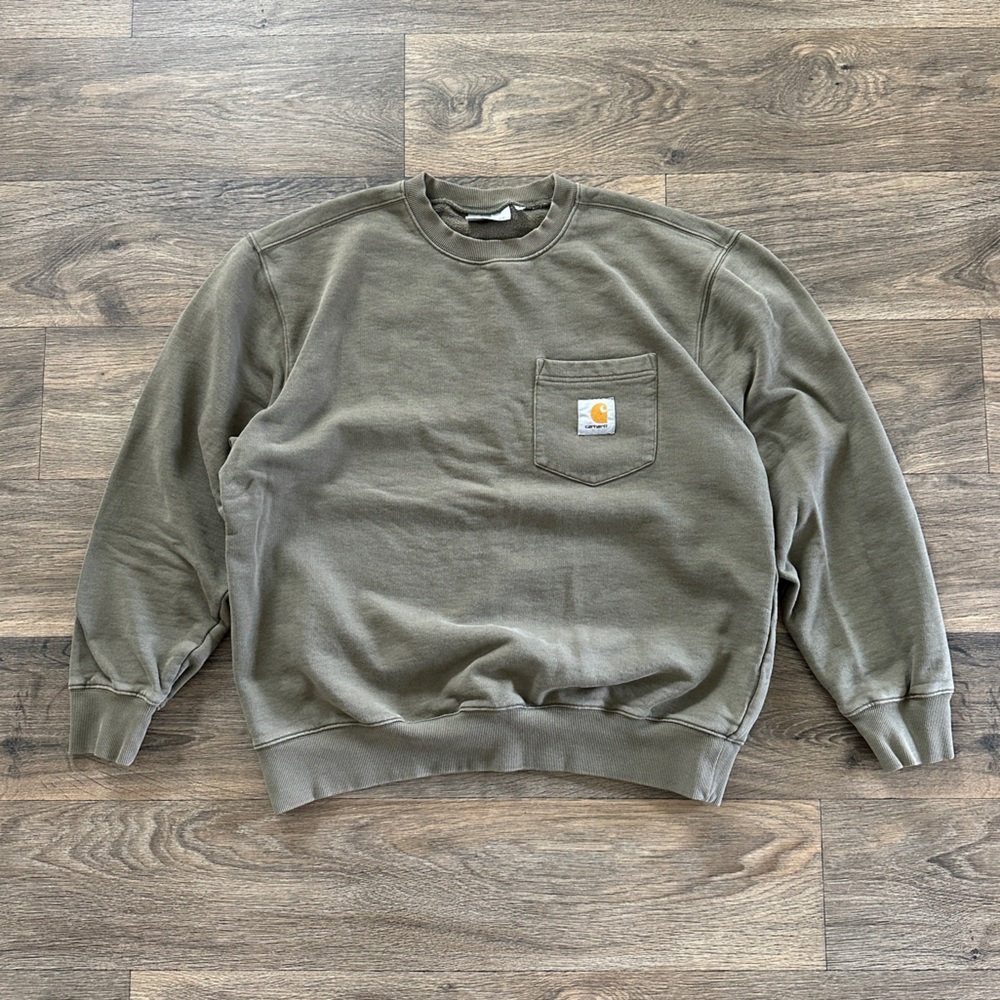 Carhartt WIP Olive Green Crewneck Sweatshirt